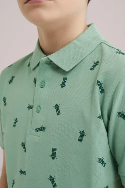 Jongens polo met opdruk