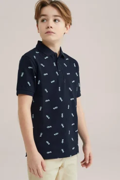 Jongens polo met opdruk