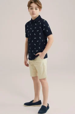 Jongens polo met opdruk