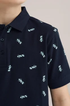 Jongens polo met opdruk