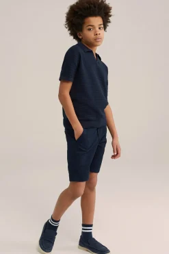 Jongens polo met structuur