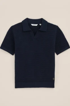 Jongens polo met structuur