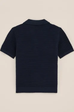 Jongens polo met structuur