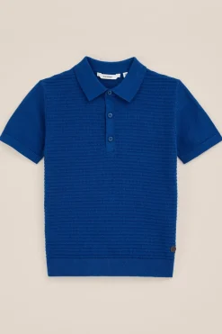 Jongens polo met structuur