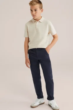 Jongens polo met structuur