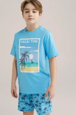 Jongens pyjama met opdruk