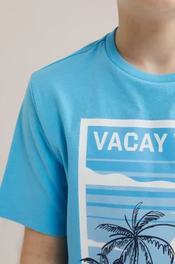 Jongens pyjama met opdruk