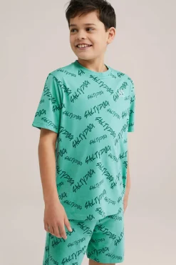 Jongens pyjama met print