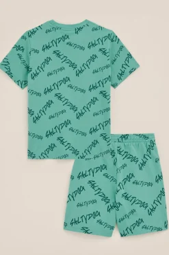 Jongens pyjama met print