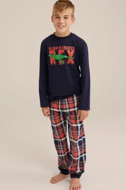 Jongens pyjamaset met dessin