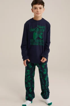 Jongens pyjamaset met dessin