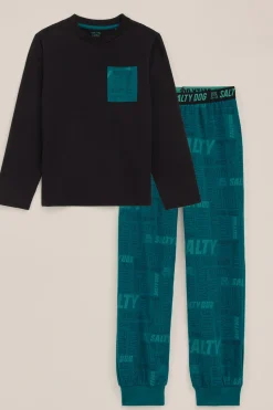 Jongens pyjamaset met dessin