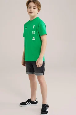 Jongens regular fit denim short