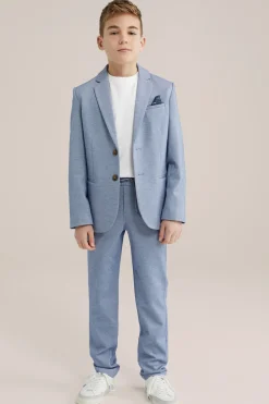 Jongens regular fit gem&ecirc;leerde pantalon