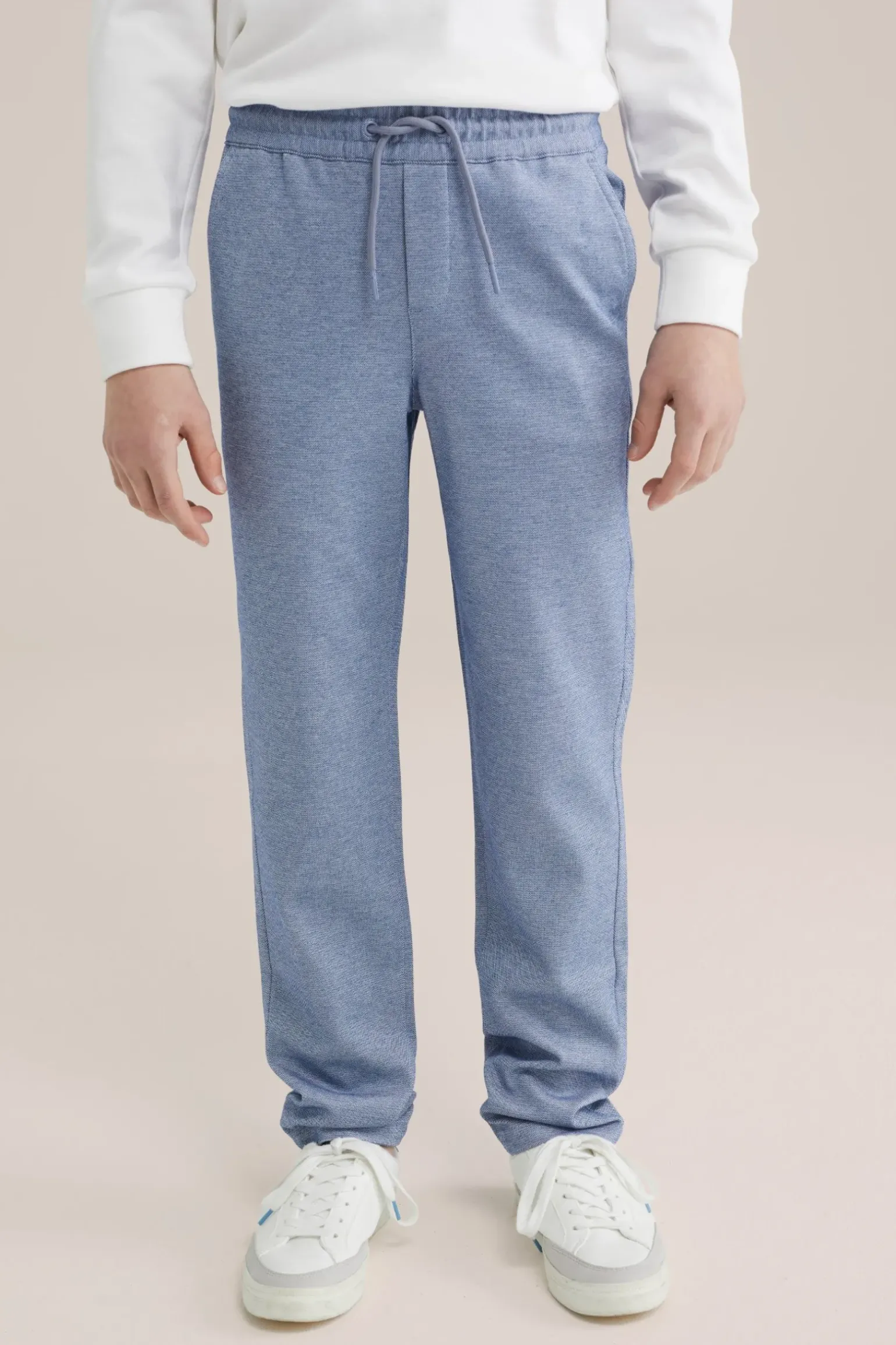 Jongens regular fit gemêleerde pantalon