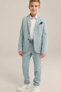 Jongens regular fit gem&ecirc;leerde pantalon