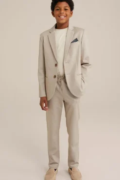 Jongens regular fit gem&ecirc;leerde pantalon