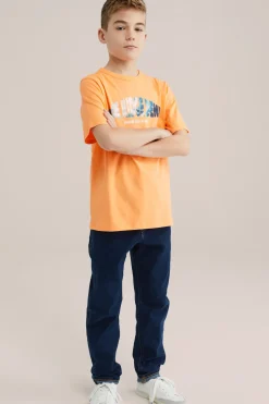 Jongens regular fit T-shirt met opdruk