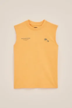 Jongens relaxed fit singlet met opdruk