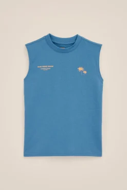 Jongens relaxed fit singlet met opdruk