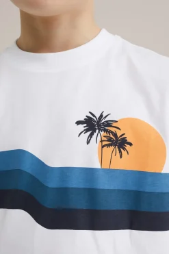 Jongens relaxed fit singlet met opdruk