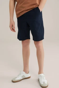 Jongens short van linnenmix