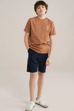 Jongens short van linnenmix