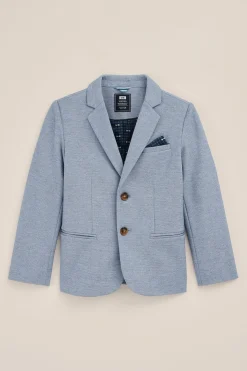 Jongens slim fit blazer met stretch