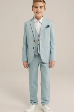 Jongens slim fit blazer met stretch