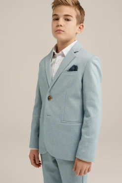 Jongens slim fit blazer met stretch