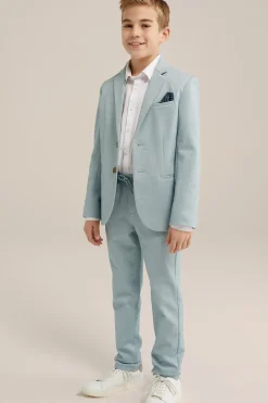 Jongens slim fit blazer met stretch