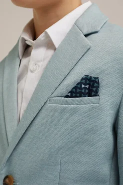 Jongens slim fit blazer met stretch