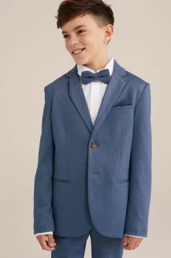 Jongens slim fit blazer met stretch