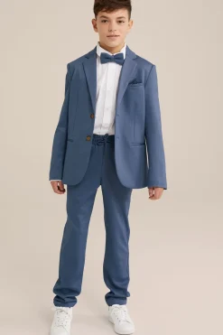 Jongens slim fit blazer met stretch