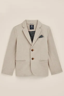 Jongens slim fit blazer met stretch