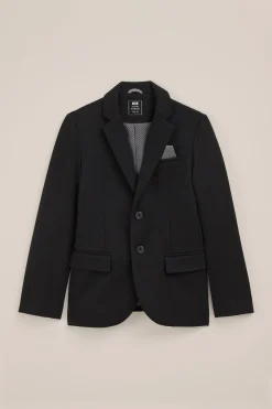 Jongens slim fit blazer met structuur