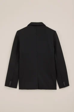 Jongens slim fit blazer met structuur