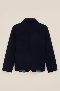 Jongens slim fit blazer met structuur