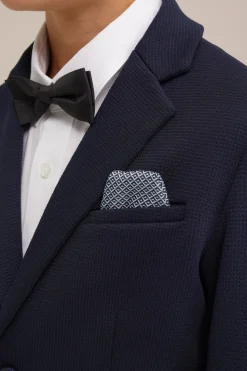 Jongens slim fit blazer met structuur