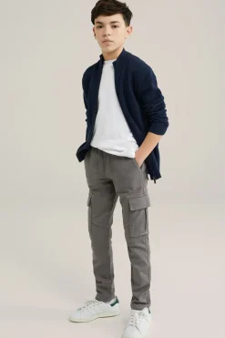 Jongens slim fit cargobroek