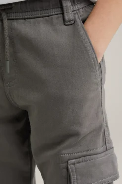 Jongens slim fit cargobroek
