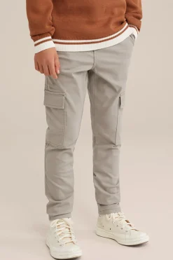 Jongens slim fit cargobroek