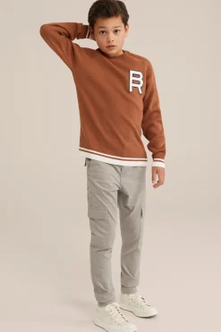 Jongens slim fit cargobroek