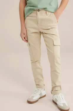 Jongens slim fit cargobroek