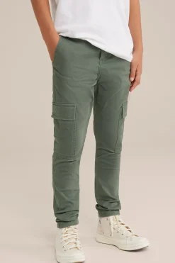 Jongens slim fit cargobroek