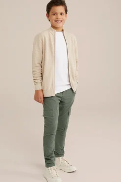 Jongens slim fit cargobroek