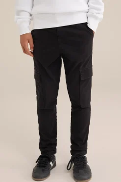 Jongens slim fit cargobroek