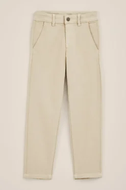 Jongens slim fit chino van jogkwaliteit
