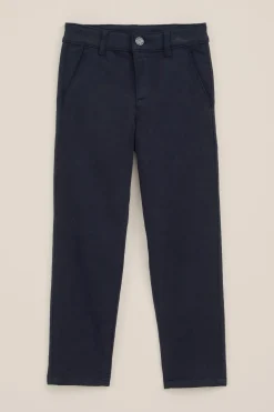 Jongens slim fit chino van jogkwaliteit