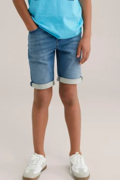 Jongens slim fit denim short